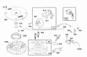 Flywheel Misc Electrical Diagram and Parts List for 404707-1207-01  Briggs and Stratton Engine